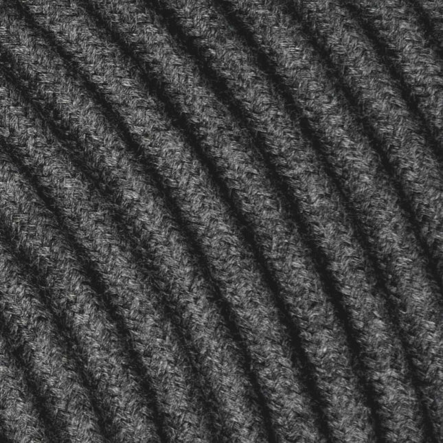 Kynda Light Strijkijzersnoer Amer Donkergrijs  - rond, linnen