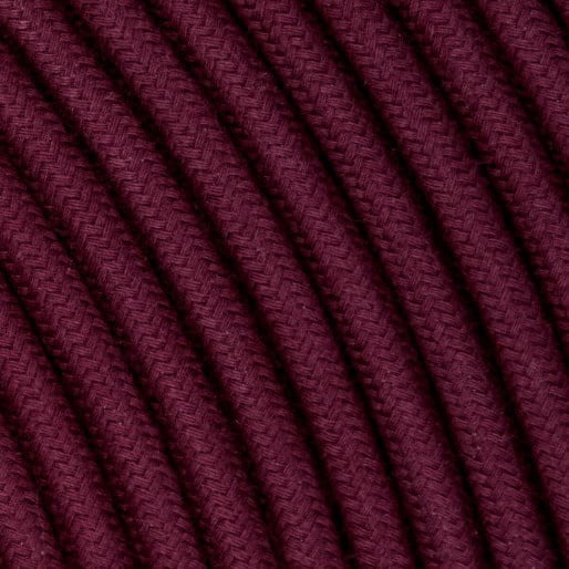 Kynda Light Strijkijzersnoer Aubergine - rond, linnen