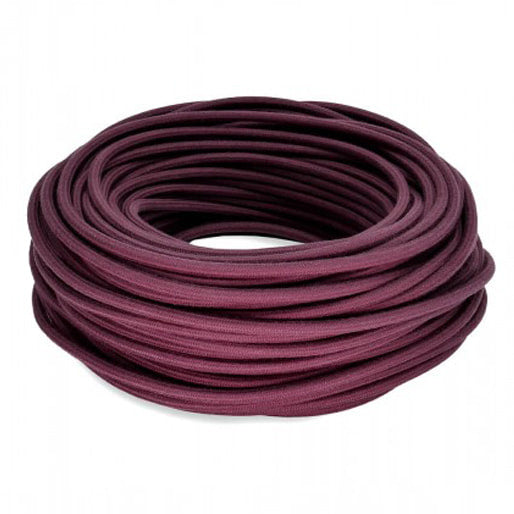 Kynda Light Strijkijzersnoer Aubergine - rond, linnen