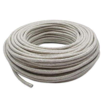 Kynda Light Strijkijzersnoer Beige - rond, linnen
