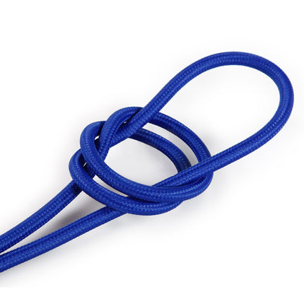 Kynda Light Strijkijzersnoer Blauw - rond, effen stof