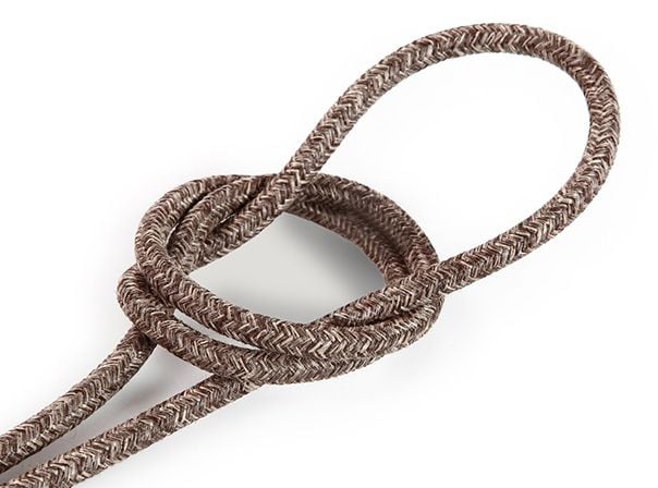 Kynda Light Strijkijzersnoer Bruin mix - rond, linnen