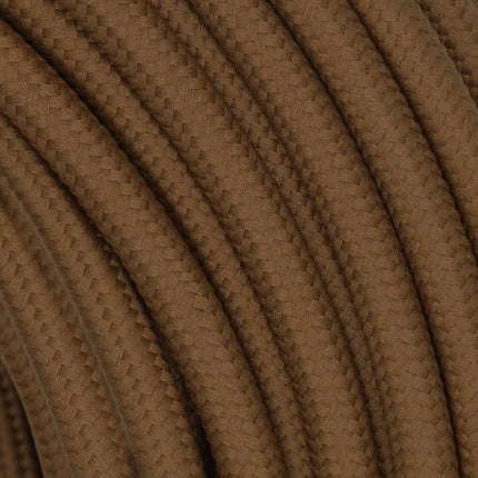 Kynda Light Strijkijzersnoer Cacao Bruin - rond, effen stof