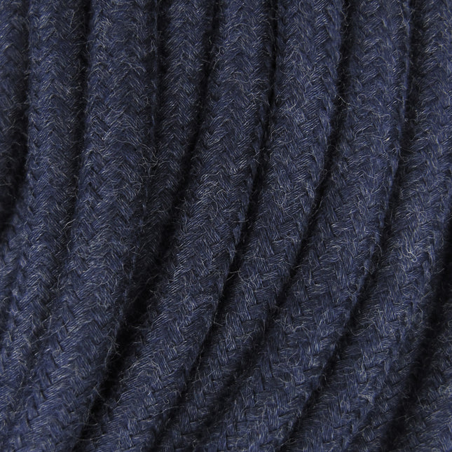 Kynda Light Strijkijzersnoer Donkerblauw Jeans - rond, linnen
