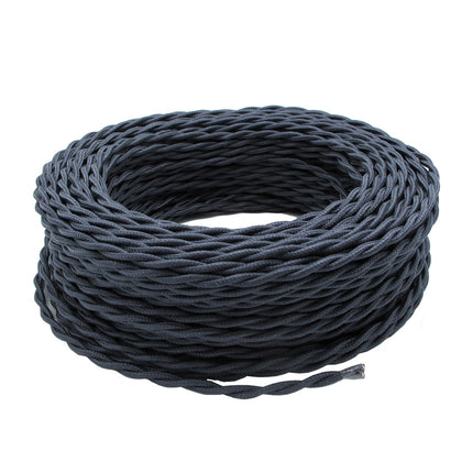 Kynda Light Strijkijzersnoer Donkergrijs Grafiet- gedraaid, linnen