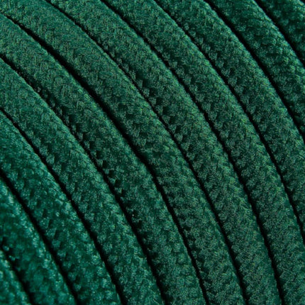 Kynda Light Strijkijzersnoer Donkergroen - rond, effen stof
