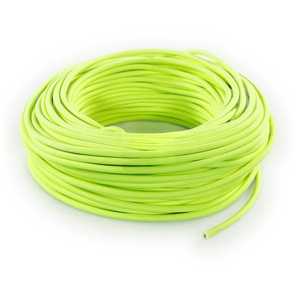 Kynda Light Strijkijzersnoer Fluor geel - rond, effen stof