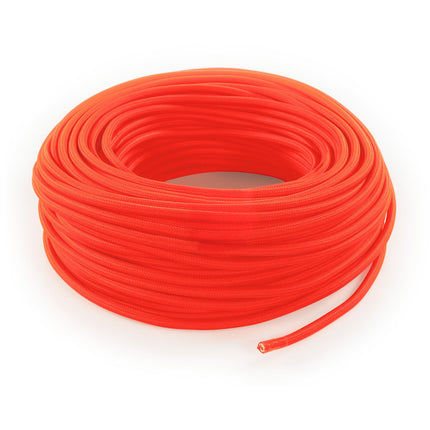 Kynda Light Strijkijzersnoer Fluor oranje - rond, effen stof