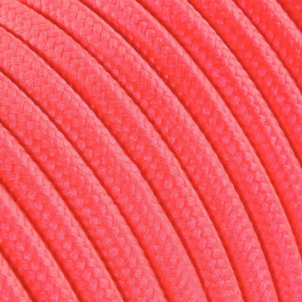 Kynda Light Strijkijzersnoer Fluor roze - rond, effen stof