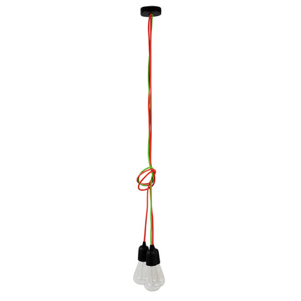 Kynda Light Strijkijzersnoer Fluor roze - rond, effen stof