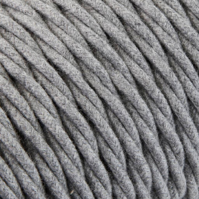 Kynda Light Strijkijzersnoer Grijs - gedraaid, linnen