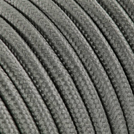 Kynda Light Strijkijzersnoer Grijs - rond, effen stof