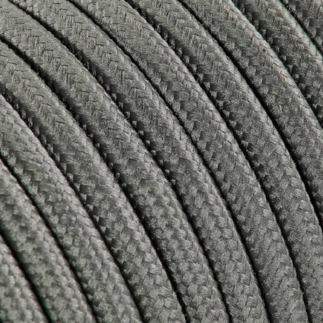 Kynda Light Strijkijzersnoer Grijs - rond, effen stof