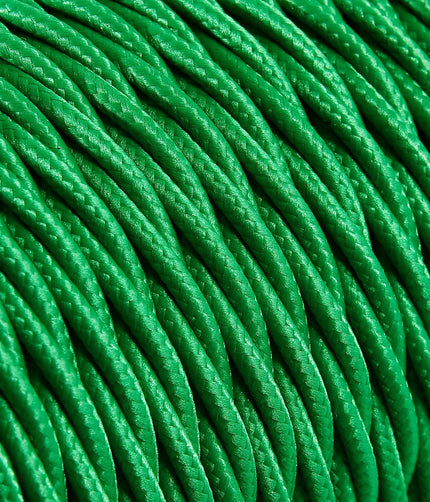 Kynda Light Strijkijzersnoer Groen - gedraaid, effen stof