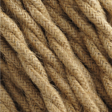 Kynda Light Strijkijzersnoer Jute - gedraaid