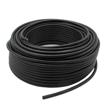 Kynda Light Strijkijzersnoer Kunststof PVC Zwart - rond