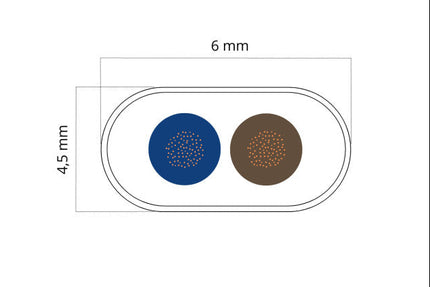 Kynda Light Strijkijzersnoer - plat  | Wit