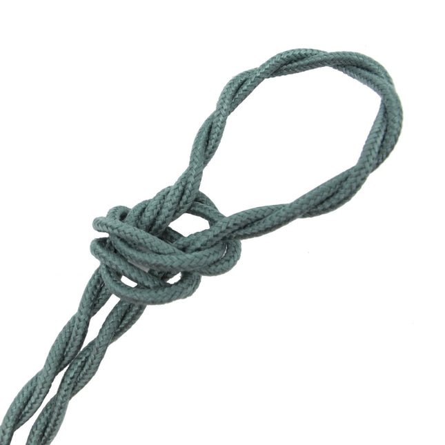 Kynda Light Strijkijzersnoer Salie - gedraaid, linnen