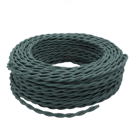 Kynda Light Strijkijzersnoer Salie - gedraaid, linnen