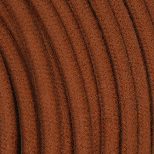 Kynda Light Strijkijzersnoer Terracotta - rond, linnen
