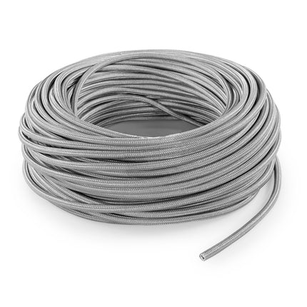 Kynda Light Strijkijzersnoer Zilver - rond, effen stof