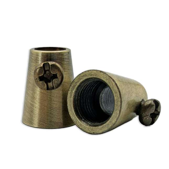 Kynda Light Trekontlaster met schroefje (M10x1) | Antiek Brons (konisch)