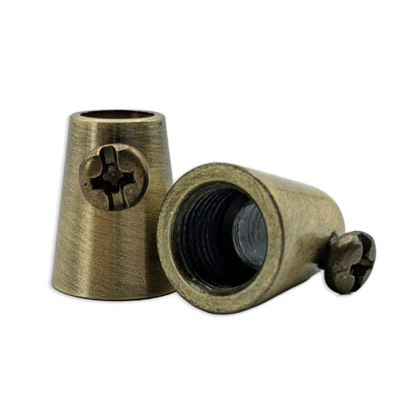 Kynda Light Trekontlaster met schroefje (M10x1) | Antiek Brons (konisch)
