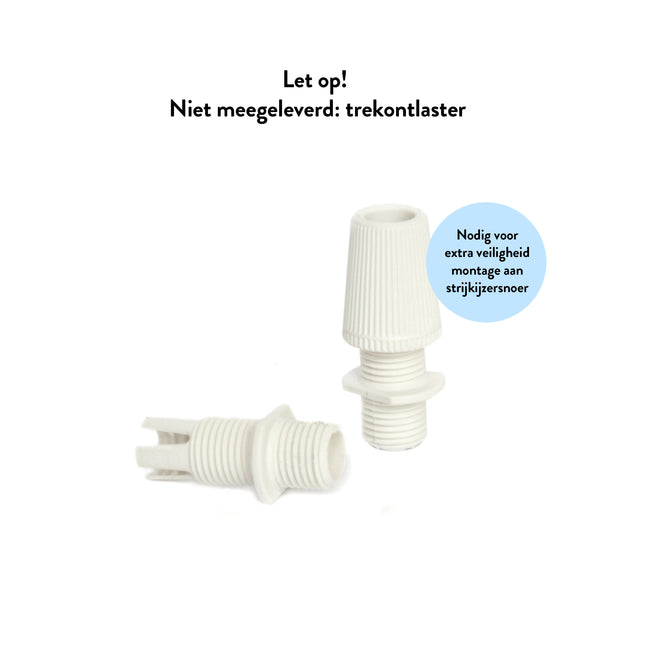 Kynda Light TWEEDE KANS | Kunststof fitting met flens - Bakeliet look (E27) | Wit