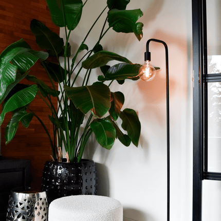 Kynda Light U-Line Vloerlamp (E27) | Zwart