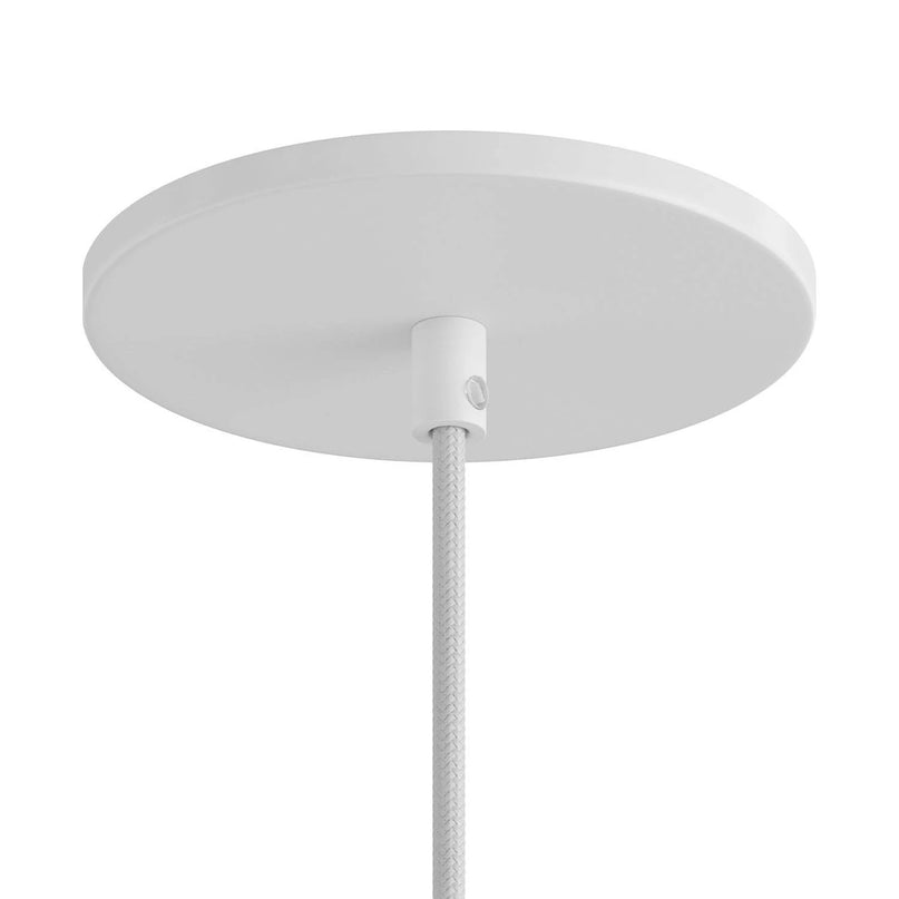 Kynda Light Ultradunne Plafondkap voor 1 snoer (Ø126 mm) | Wit (mat)