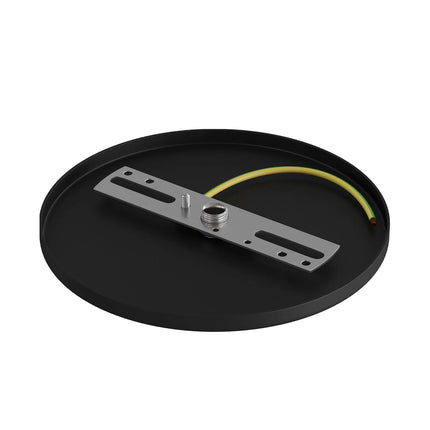 Kynda Light Ultradunne Plafondkap voor 1 snoer (Ø126 mm) | Zwart (mat)