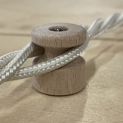 Kynda Light Wand-of plafondbevestiging - Ø 18mm | Hout