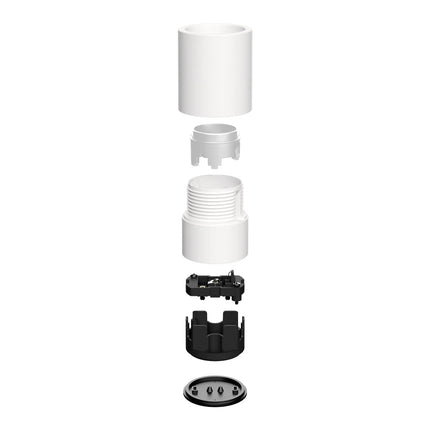 Kynda Light Wand- of plafondlamphouder - E27 - IP44 | Wit