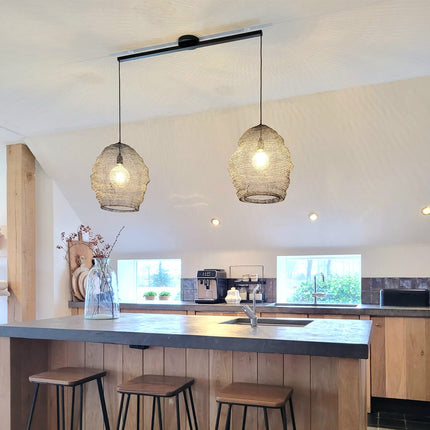 Lightswing Lightswing® Twin Mat Zwart | Ophangsysteem 2 lampen